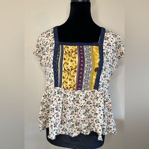 Maurices Floral Tunic Top- Size XL